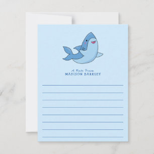 Cartões de Papel de carta plana Kawaii, de raça br