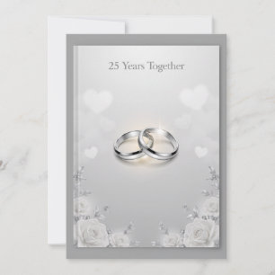 cartões de parabéns de 25 anos de casamento