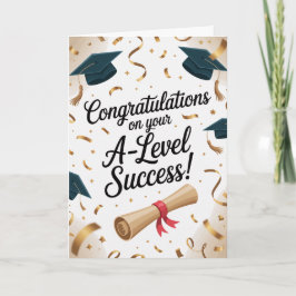 Cartões de Parabéns pelo Sucesso no A-Level Gradua