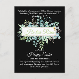 Cartões de PÁSCOA católicos Citação religiosa Vers