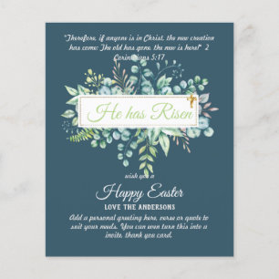 Cartões de PÁSCOA católicos Citação religiosa Vers