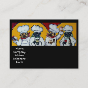 " Cartões de Perfil de Pet do Chef Le Cafe