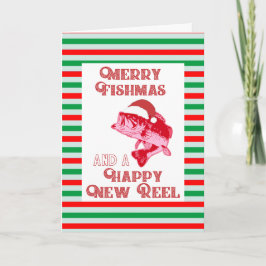 Cartões de Pesca Feliz Natal Engraçado