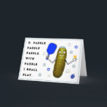 Cartões de Pickleball Hanukkah<br><div class="desc">Engraçado cartão de saudação de Hanukkah para o feriado. Editar texto para personalizar para amigos da família e do picleball.</div>