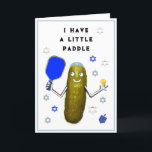 Cartões de Pickleball Hanukkah<br><div class="desc">Chanucá com humor de picleball. Editar texto para personalizar para amigos da família e do picleball.</div>