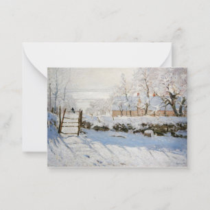 Cartões de pintura Magpie de Claude Monet