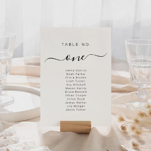 Cartões de Plano de Assento de Casamento Nome