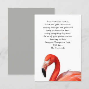 Cartões de Poço de Desejos Personalizados Flamingo