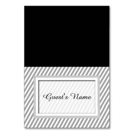 Cartões de posição de nomes com estratificação de 