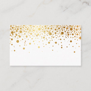 Cartões de posição elegantes com folhas de ouro fa