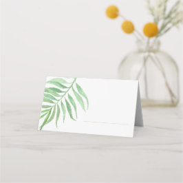 Cartões de posição simples de folha de palma