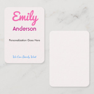 Cartões de Posicionamento Personalizados Impressos