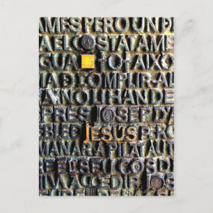 Cartões de posto de imagem de Jesus gravados