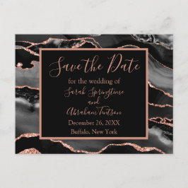 Cartões de Pré-Avisos de Data de Casamento em Ágat