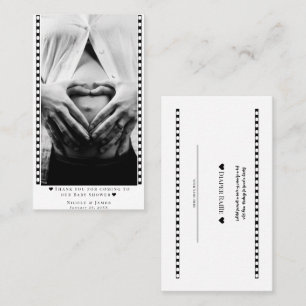 Cartões de Prêmio de Foto do Chá de Bebê Sorteio d