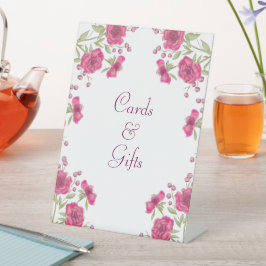 Cartões de Presente de Casamento com Rosa Rosa Bri