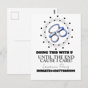 Cartões de Presídio Longa Distância Algemas de Tem