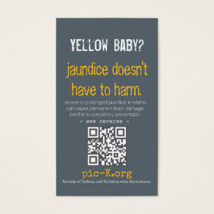 Cartões de Prevenção Kernicterus