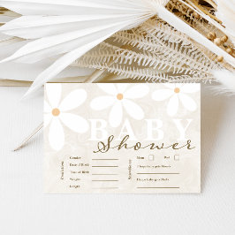 Cartões de previsão neutra do Chá de fraldas de Da