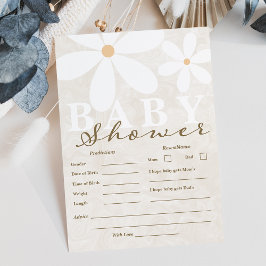 Cartões de previsão neutra do Chá de fraldas de Da