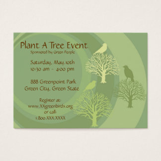 Cartões de promoção de eventos "Go Green"