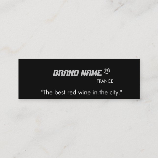 Cartões de propaganda de marcas legal e modernos. (Frente)