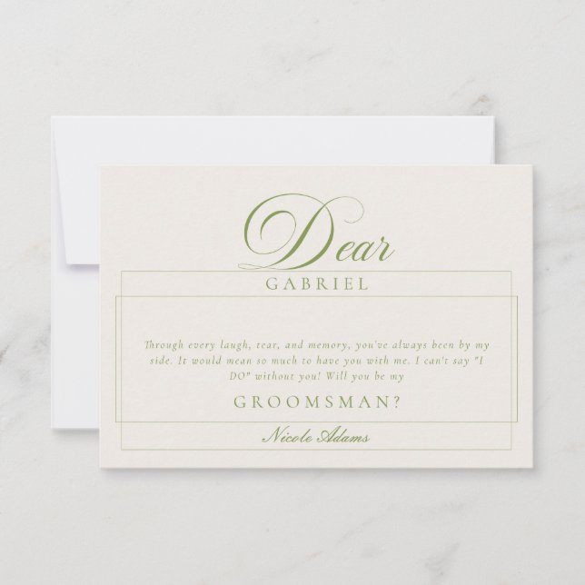 Cartões de Proposta para Padrinhos de Casamento em (Frente)