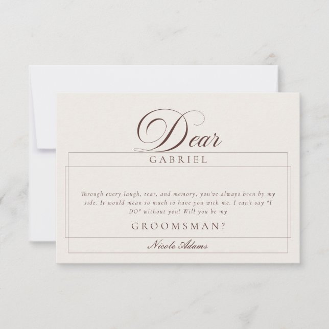 Cartões de Proposta para Padrinhos de Casamento em (Frente)