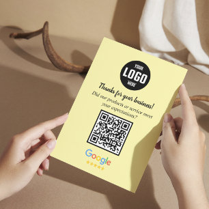Cartões de QR Code de Avaliação do Google   Enclau