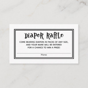 Cartões de Raffel Fralda preto-e-branco