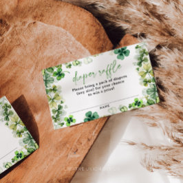 Cartões de Raffle para Fralda de Chá de fraldas de