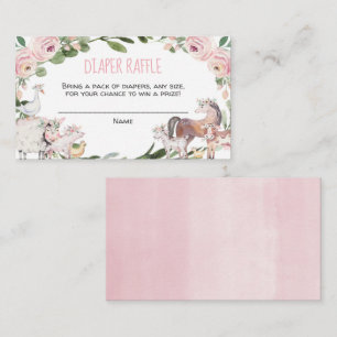 Cartões de ralé de chá de fraldas de fralda