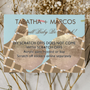 Cartões de Rascunho de Revelação de Gênero com Sor