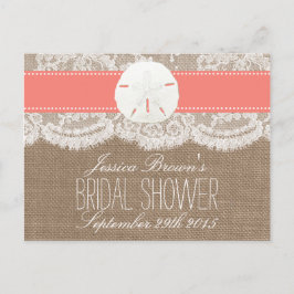 Cartões de recebimento de Chás de panela de praia 