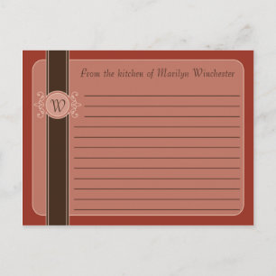 Cartões de Receita Cosecha Clássica de Canela