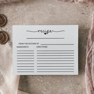 Cartões de Receita de Chás de panela de Amor