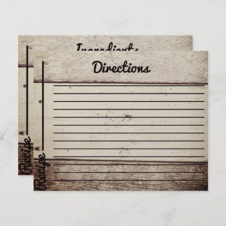 Cartões De Receita De Madeira Para Países Rústicos