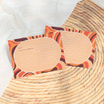Cartões de Receita do Arco Retroativo Laranja Mode<br><div class="desc">Um design de cartão de receita que coordena com as nossas placas de "Chá de panela Moderno de Arco Retroativo Laranja". Procure mais designs na nossa loja ou envie-me uma mensagem para um pedido personalizado - terei todo o prazer em ajudar!</div>