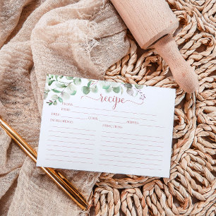 Cartões de receita do Chá de panela Eucalyptus ver