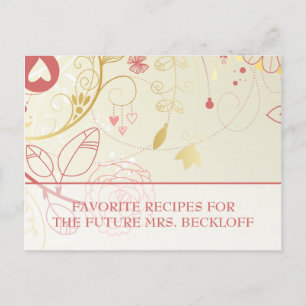 Cartões de receita do chá de panela - Placa de ima