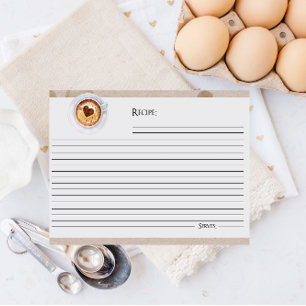 Cartões de Receita para Chá de Panela de Café Amor