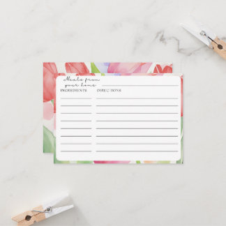 Cartões de receita Tulip