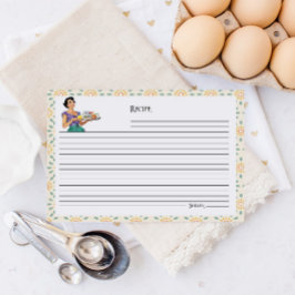 Cartões de Receitas de Chá de Panela de Dona de Ca