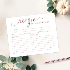 Cartões de receitas de Chás de panela de caligrafi