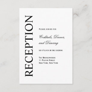 Cartões de Recepção CONTEMPORÂNEOS