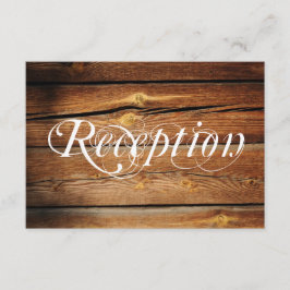 Cartões de Recepção de Casamento de Madeira de Cel