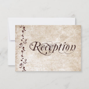 Cartões de Recepção de Casamento Elegantes com Vid