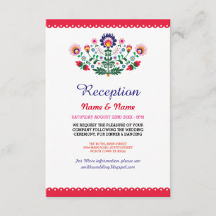 Cartões de Recepção de Casamento Fiesta Mexicanos 