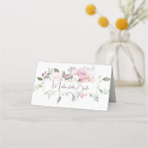 Cartões de Recepção de casamento Floral
