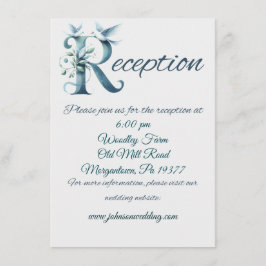 Cartões de Recepção de casamento para cadeados de